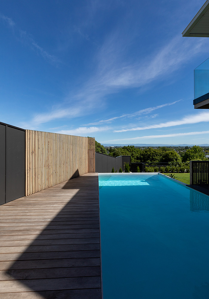 Port Hills house with pool
